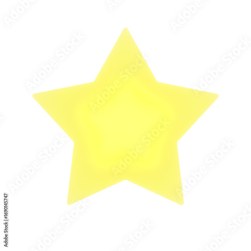 3D Modeling Star Icon Light