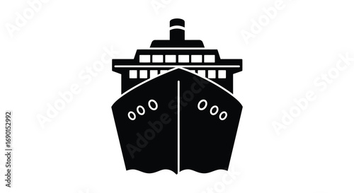 a large cruise ship sailing across calm waters