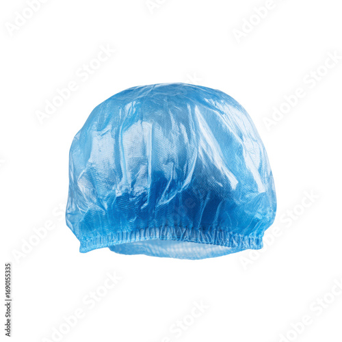 Disposable Blue Plastic Bouffant Hair Cap for Hygiene and Cleanliness