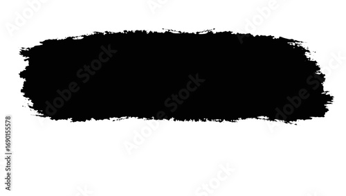 Vector art of abstract black paint stroke texture