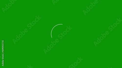 Line Based Circle Motion Animation, circles and line art animation, Circle highlight green screen background, Circle bursting, Circles fireworks explosion line shape blast. 4K Loo