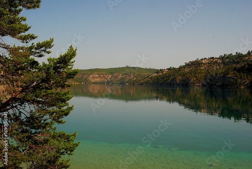 Mountain lake in the French Alps