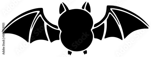 bat illustration october silhouette halloween logo spooky icon happy outline horror scary night pumpkin cute decoration party cartoon holiday shape with vector graphic background