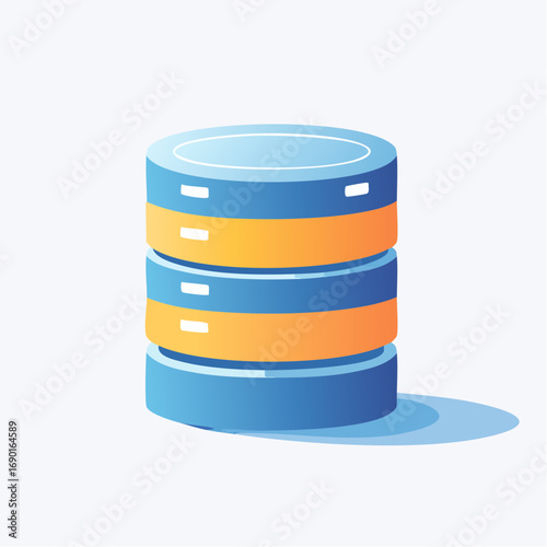 Three Tiered  Data Storage Icon