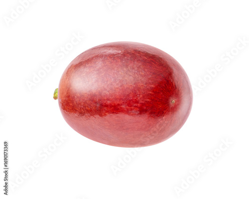 Fotografía Red grape isolated on white