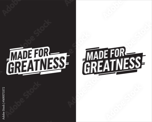  greatness modern typography t shirt design artwork