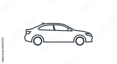 Sleek modern coupe design, ideal for automotive branding, transportation concepts, and innovative vehicle technology showcasing speed and style in a minimalist aesthetic