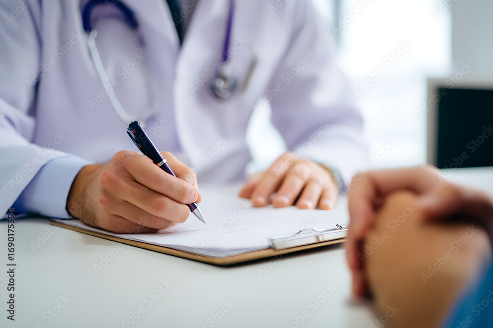 Fototapeta premium doctor writing prescription