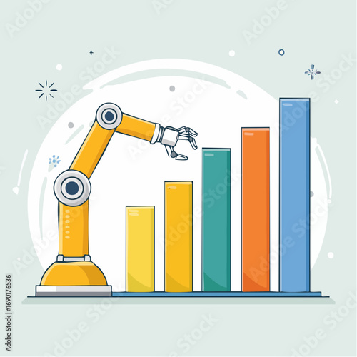 Robot Arm Adjusting Bar Graph