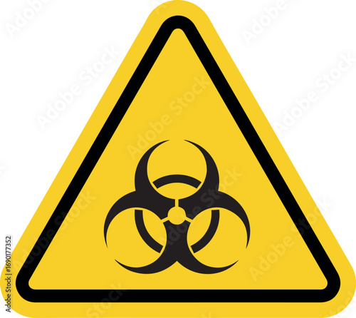 Biohazard warning sign