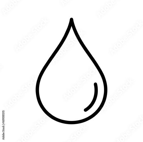 Water drop icon vector