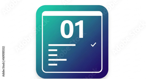 Streamline your planning with this modern calendar app icon, perfect for scheduling, reminders, and staying organized, ideal for apps and websites focused on productivity and time management