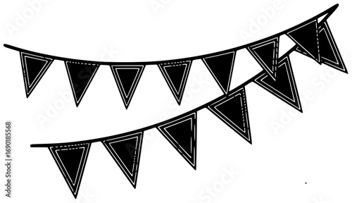 flag illustration celebration silhouette holiday logo day icon festival outline party banner fiesta independence culture event red national mexico shape with vector graphic background