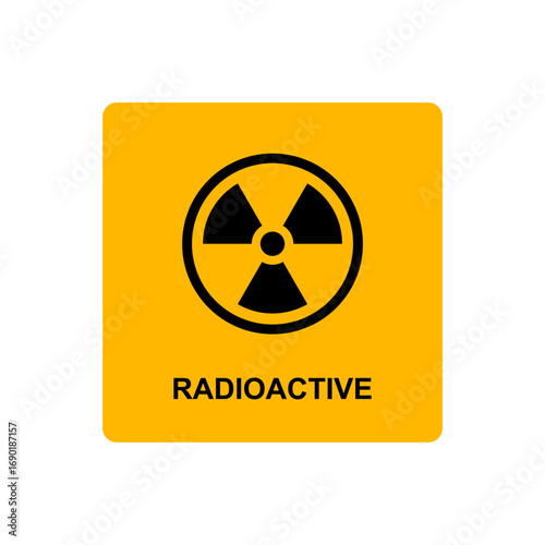 Radioactive Warning Sign,Hazard Symbol.
