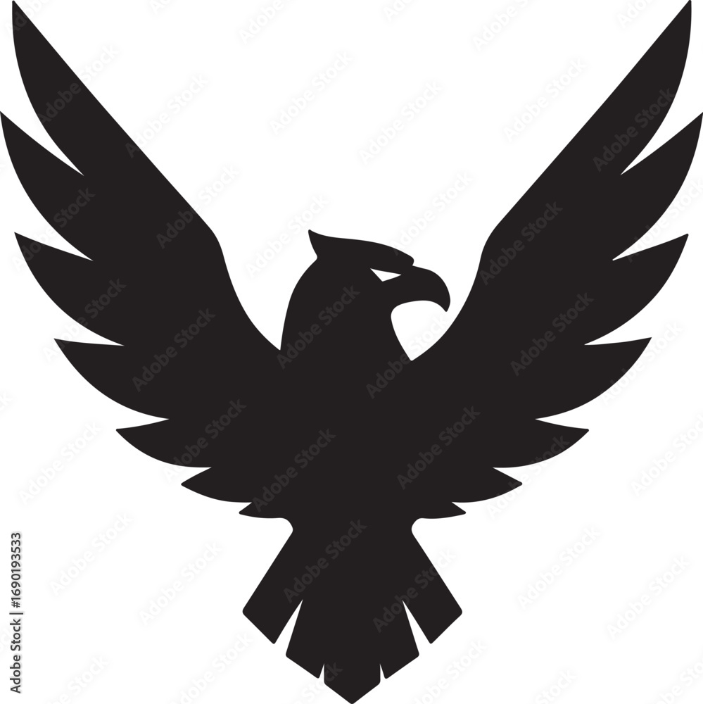 Obraz premium eagle vector silhouette 