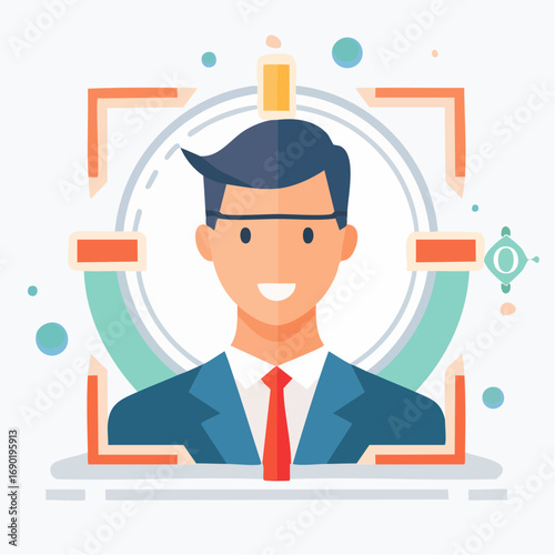 Smiling Businessman Profile Image