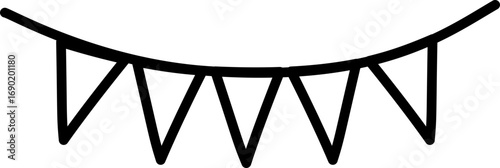 Pennant Banner Outline
