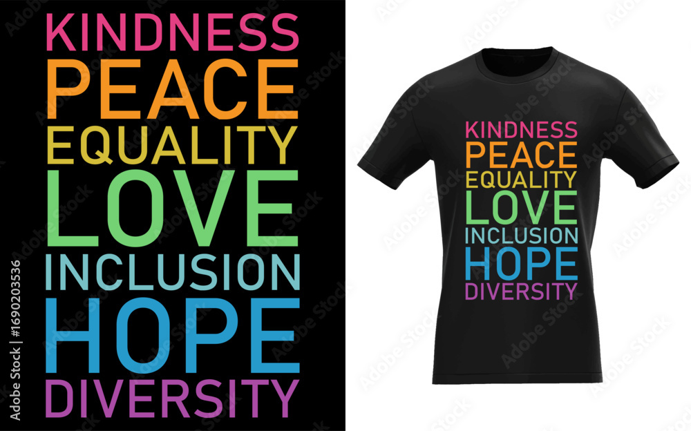 Fototapeta premium kindness peace equality love inclusion hope diversity