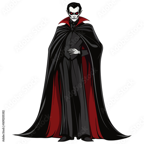 vampire, halloween, costume, festival, vector, transparent background, scary, dark, horror, evil, monster, icon, cloak, dracula