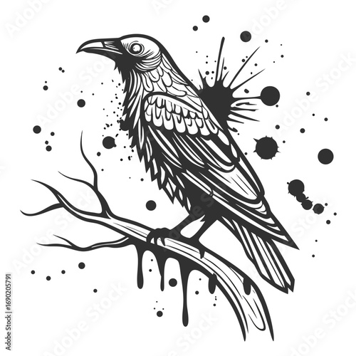 Dirty ink drips for text overlay generated by ai