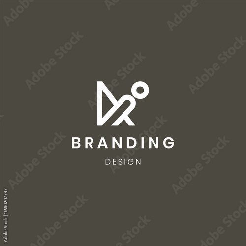 Abstract letter Ai logo. This logo icon is combined with abstract shapes in a creative way.