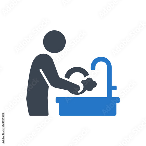 Hand Washing Process Icon
