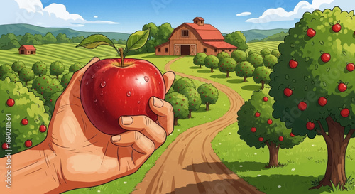 Fresh Apple Orchard Harvest A Bounty of Nature's Sweetness