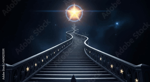 Journey to the Stars An Ascending Stairway Leading to Enlightenment and Cosmic Dreams