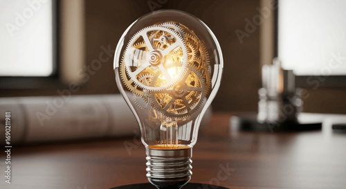 Illuminating Ideas A Symphony of Gears and Light in a Bulb