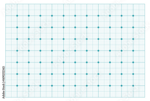 Millimeter graph paper sheet. Blueprint template. Clean lined background for study and planning.