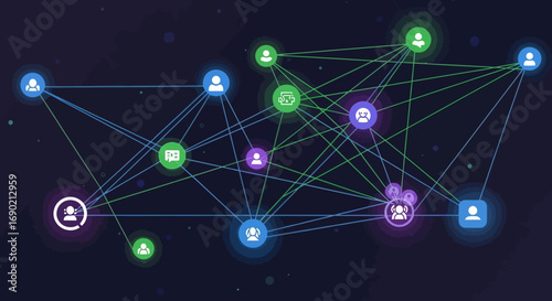Connection Network A Visual Representation of Social and Business Ties