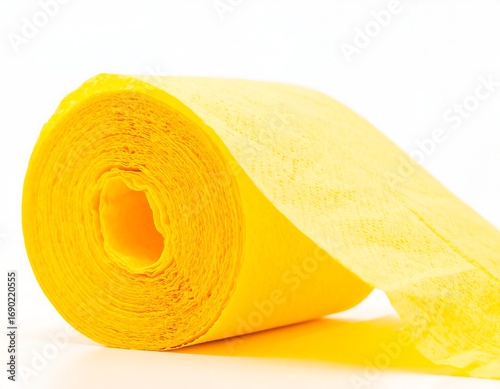 Rolled yellow paper product