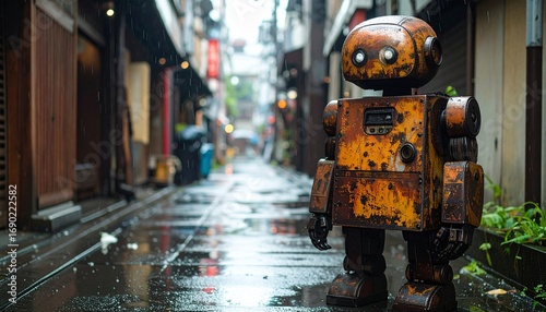 Un robot en las calles de Tokyo