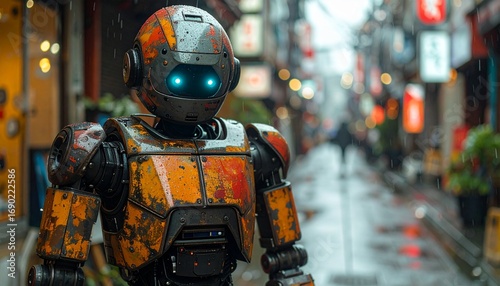 Un robot en las calles de Tokyo