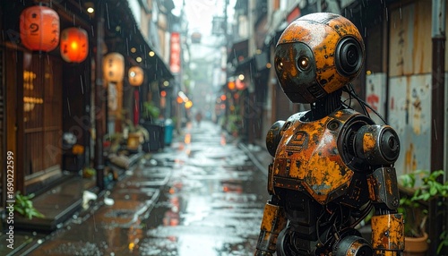 Un robot en las calles de Tokyo