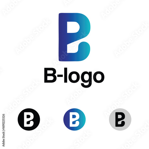 Bazaar Logo Shopping Cart and Letter B Symbol for Online Store