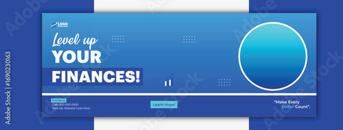Level up your finances cover template
