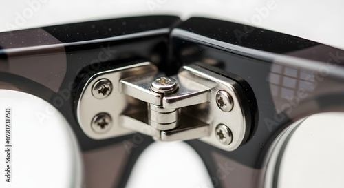 Wallpaper Mural Eyeglass Hinge Detail with Screws on Frame Torontodigital.ca