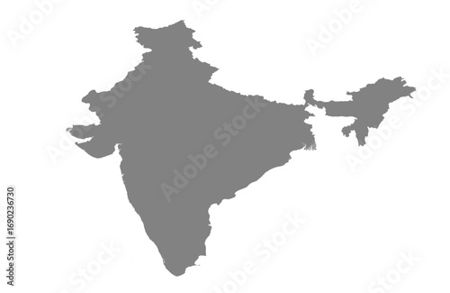 India map with white background, india map vector