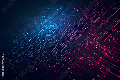 ia generated. circuit board background	
