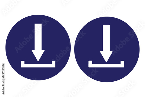 set of Download black icons. downloads. download vector icons. download collection.