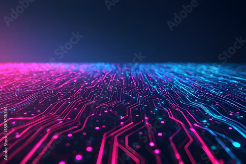 ia generated. circuit board background	
