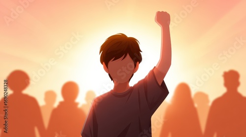 A campaign to stop bullying and the use of harsh words toward children. Not supporting insults and bullying in schools.