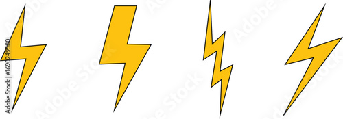 vector image of lightning symbol