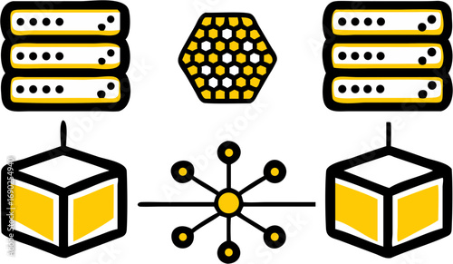Data storage server network connection system innovation technology cloud computing digital information infrastructure abstract