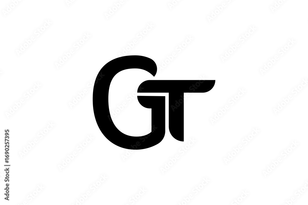 Obraz premium GT logo design illustrator
