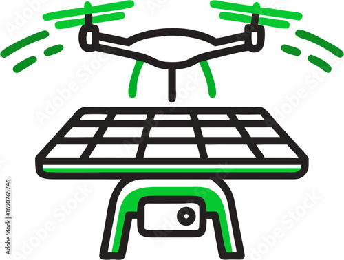 Advanced drone technology integrates solar power for efficient energy solutions and sustainable flight operations of modern aircraft