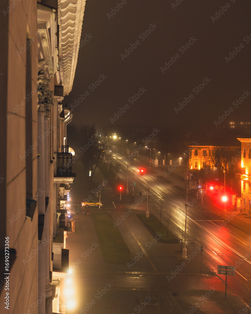 Fototapeta premium night traffic in the city