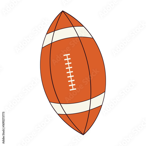 Classic American Football Oval Shaped Ball for Sports Games and Outdoor Recreation