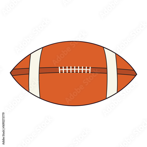 Classic American Football Oval Shaped Ball for Sports Games and Outdoor Recreation
